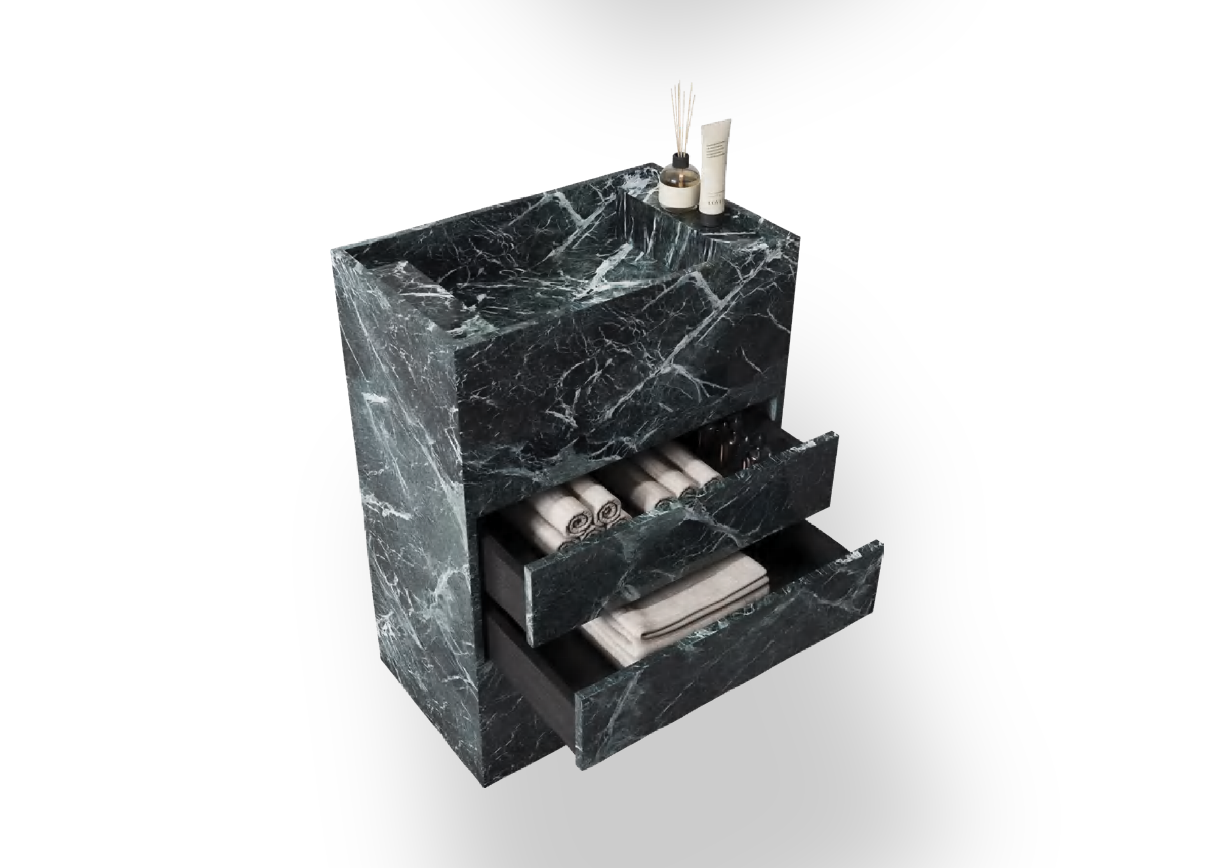 Lusso Marble Basin with Draws